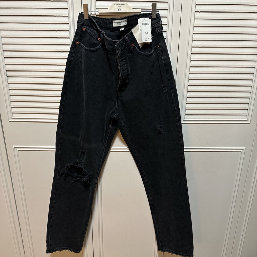 Brand New Abercrombie & Fitch The Dad High Rise Curve Love Jeans
